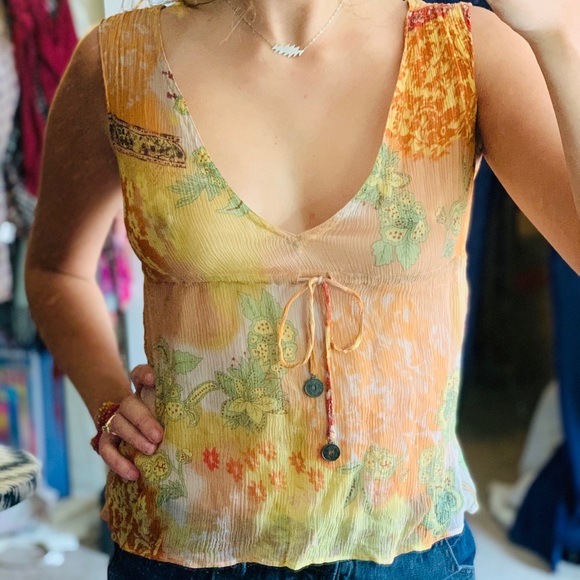 Express paisley hippie tank XS - Picture 2 of 5